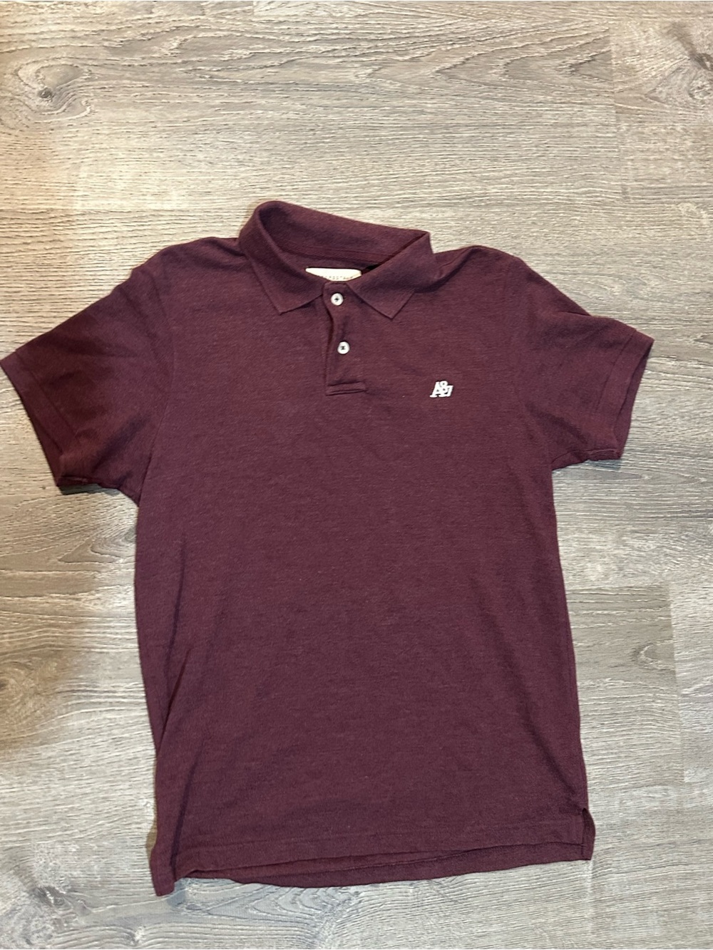 Aéropostale Women’s Burgundy Polo Shirt Short Sleeve Size M
